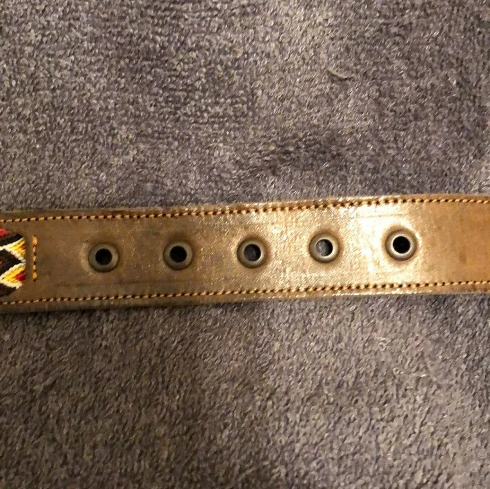 Leather And Macrame Dog Collar